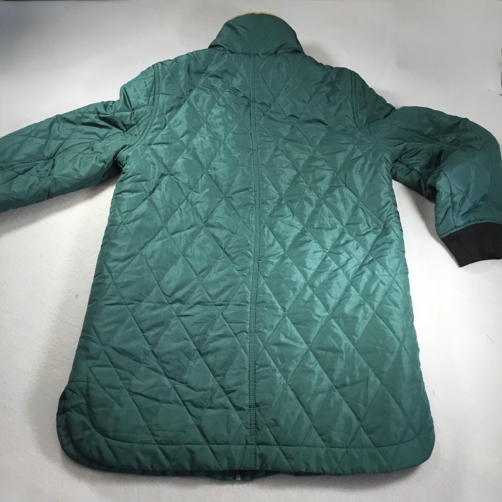 Weatherproof Vintage Womens Quilted Sherpa Lined Jacket Green Teal Small - Picture 7 of 10